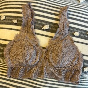 Aerie Lace Bralette in Taupe